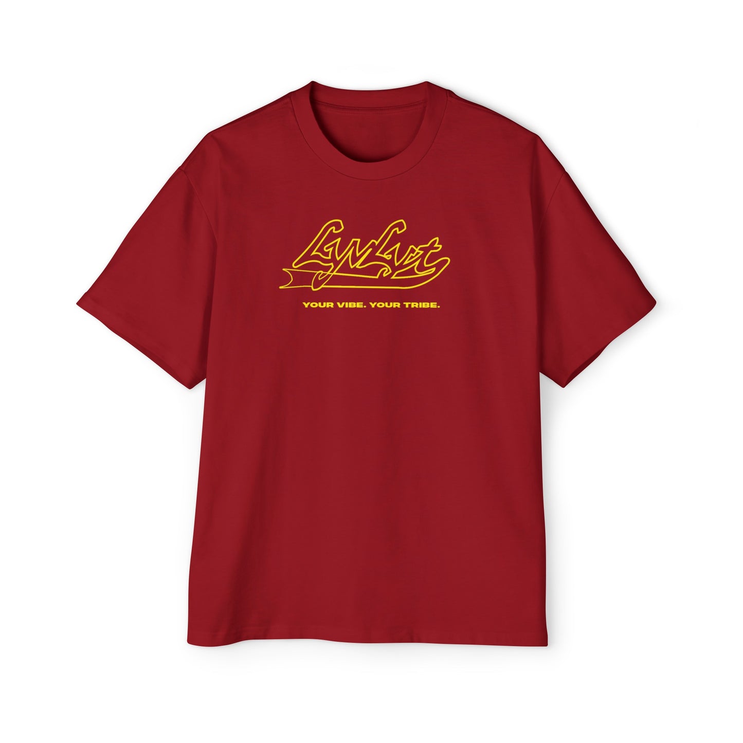 Men's Oversized "Tribe" Tee (Ketchup & Mustard)