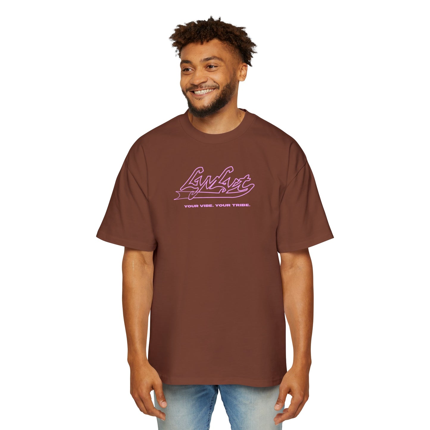 Men's Oversized "Tribe" Tee (Mocha)