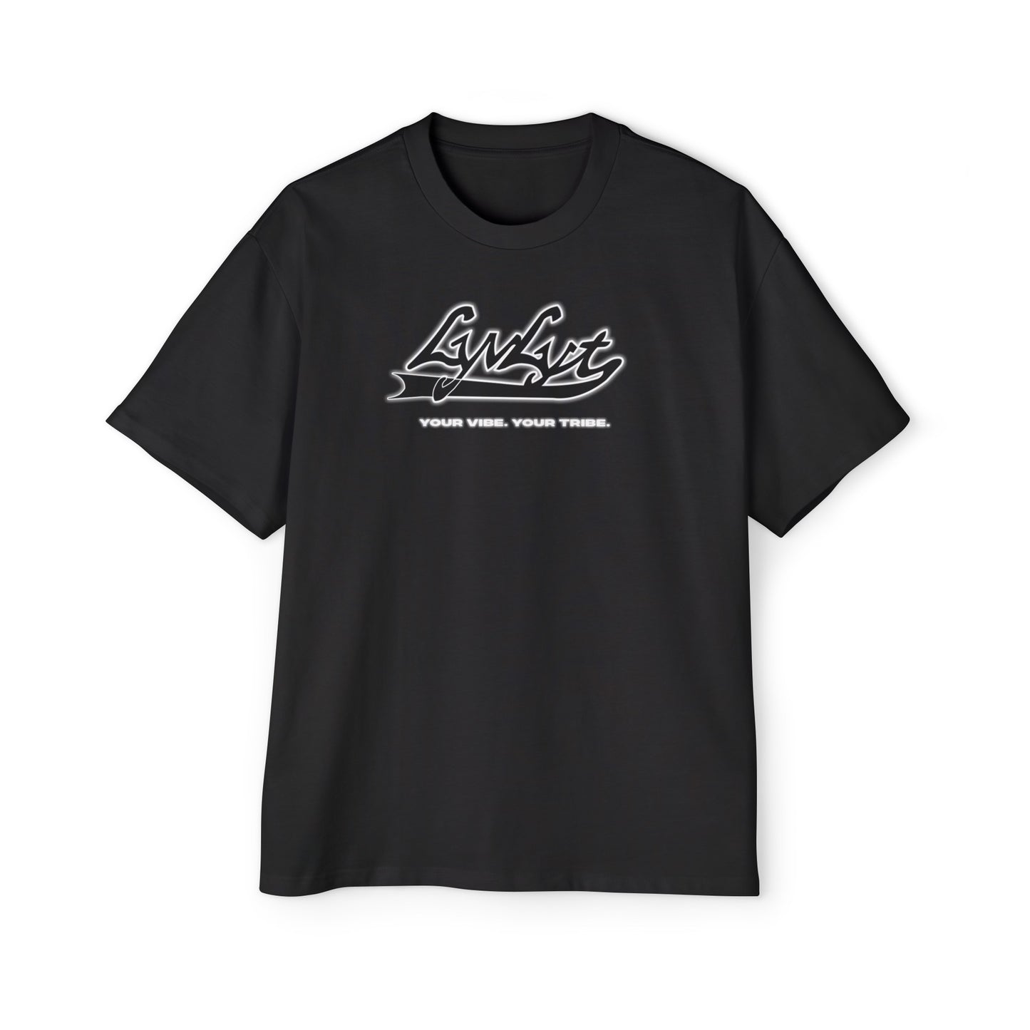 Men's Oversized "Tribe" Tee (Pitch Black)