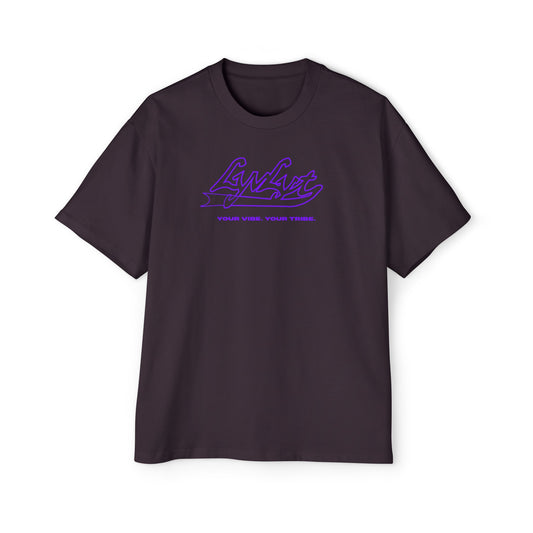 Men's Oversized "Tribe" Tee (Plum)